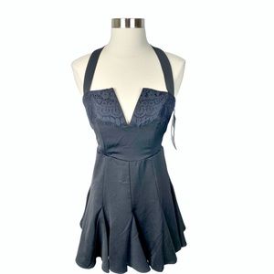 Rise of Dawn Black Mini Skater Dress - Size Small